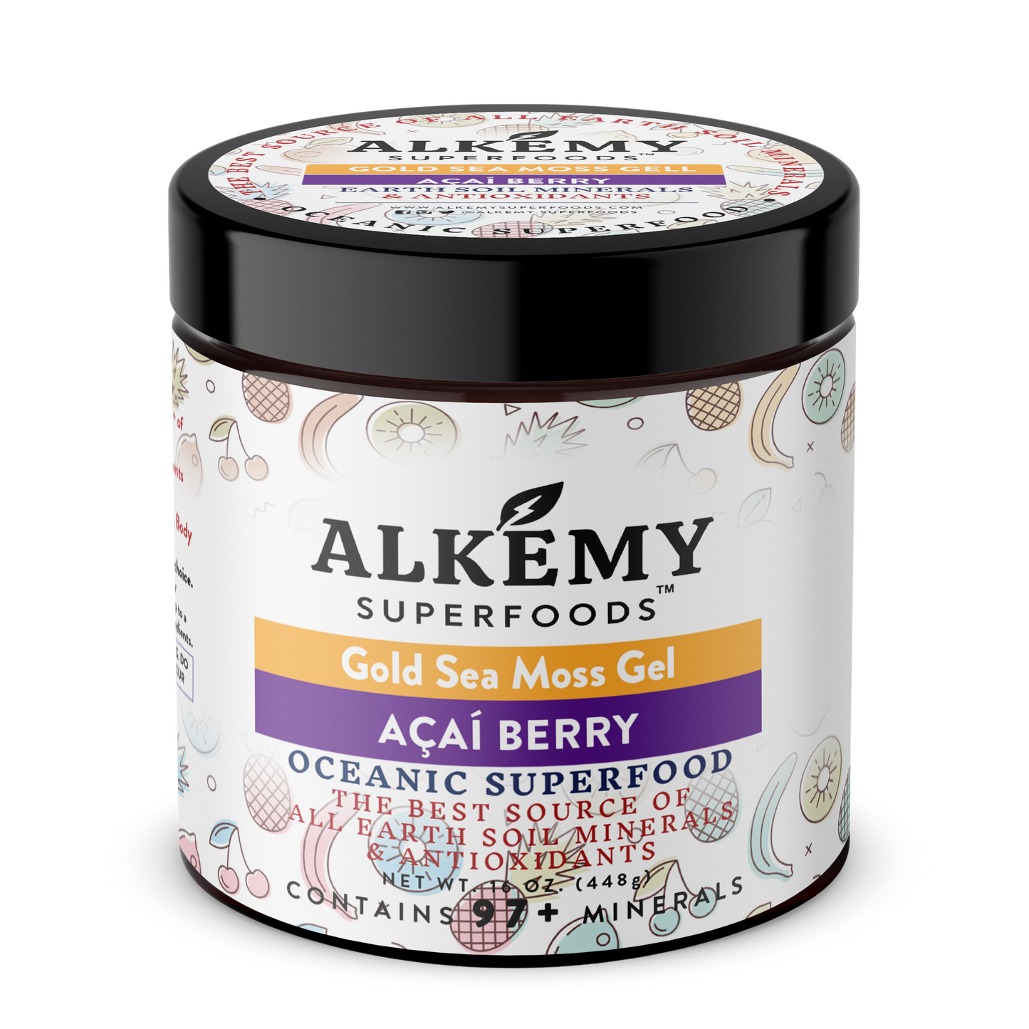Gold Sea Moss Gel+Açaí Berry