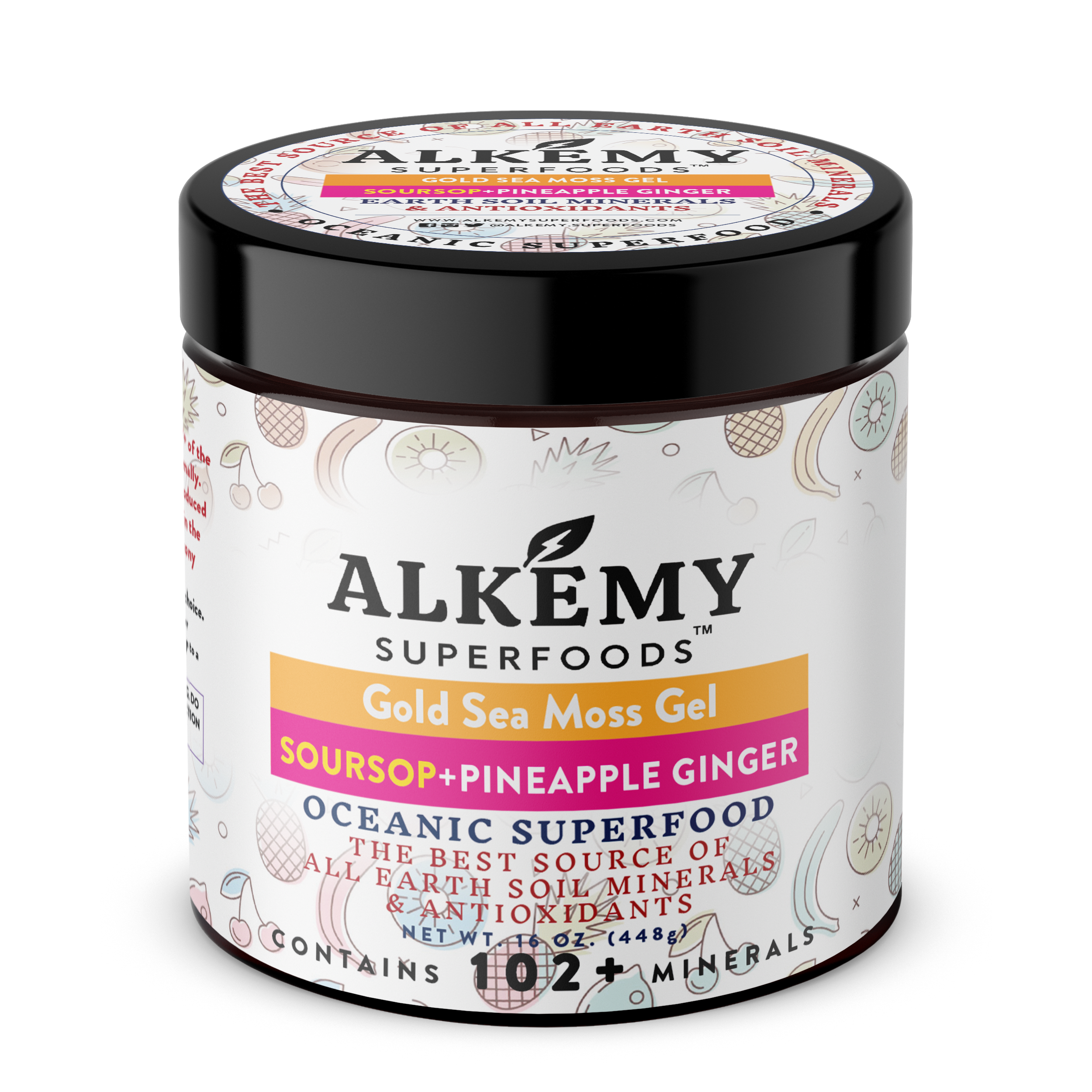 Gold Sea Moss Gel+Soursop Pineapple & Ginger – Alkemy Superfoods