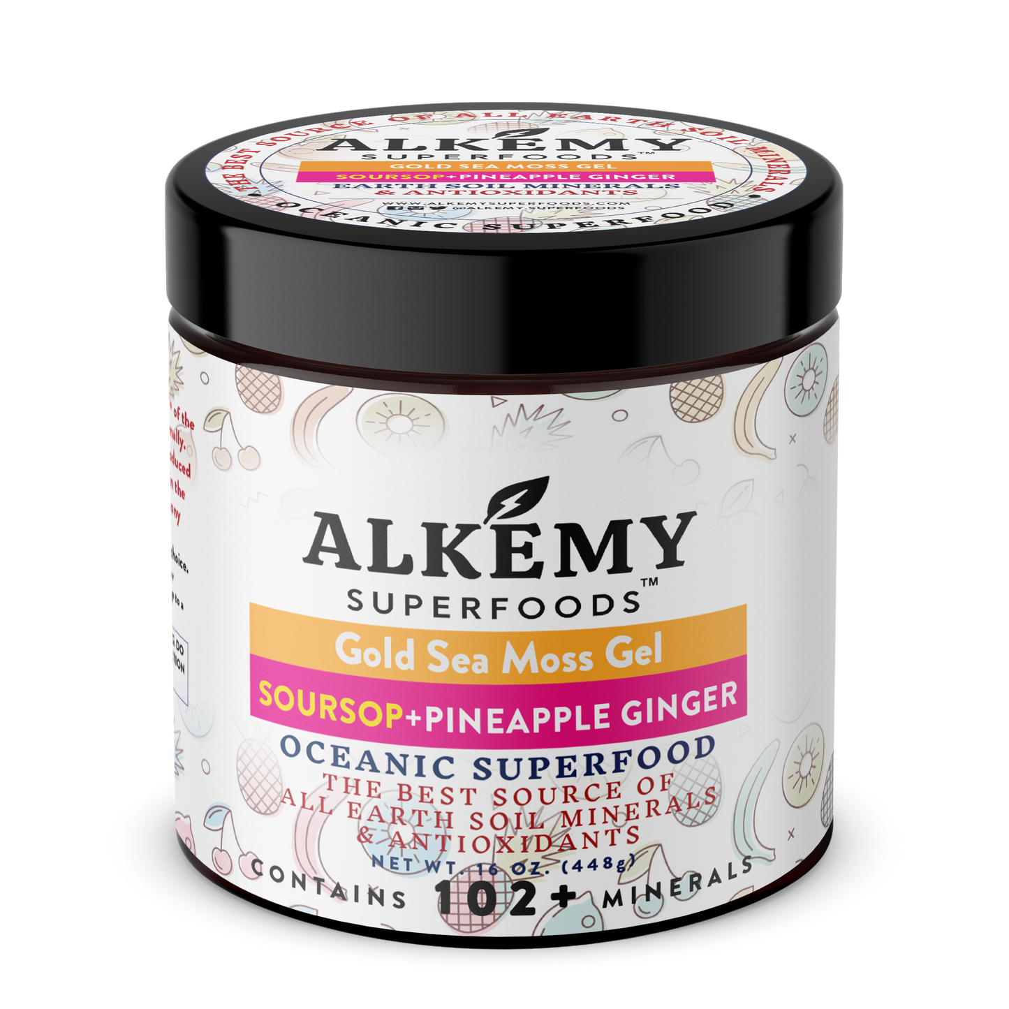 Gold Sea Moss Gel+Soursop Pineapple & Ginger