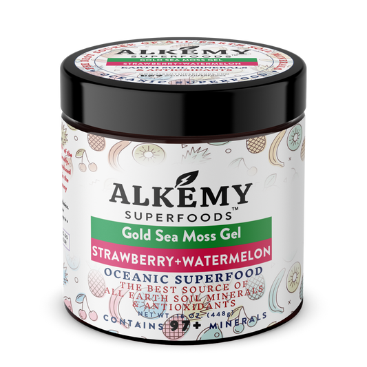 Gold Sea Moss Gel+Strawberry & Watermelon