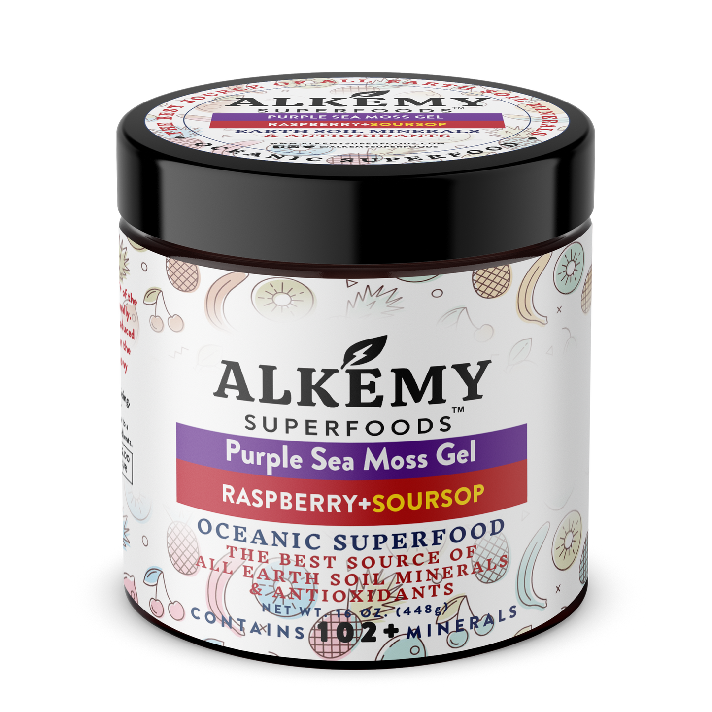 Purple Sea Moss Gel + Raspberry Soursop