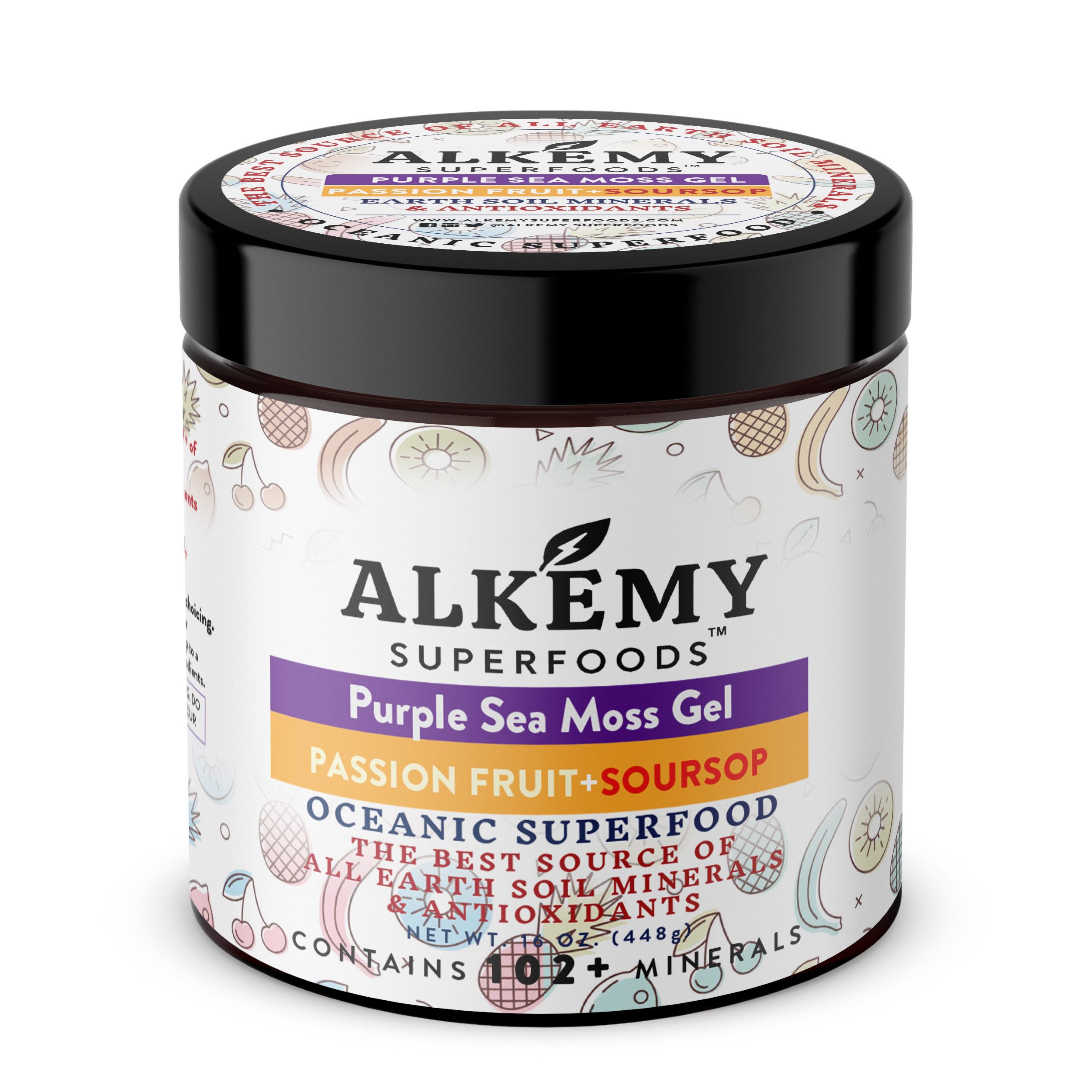 Purple Sea Moss Gel+Passion Fruit & Soursop – Alkemy Superfoods