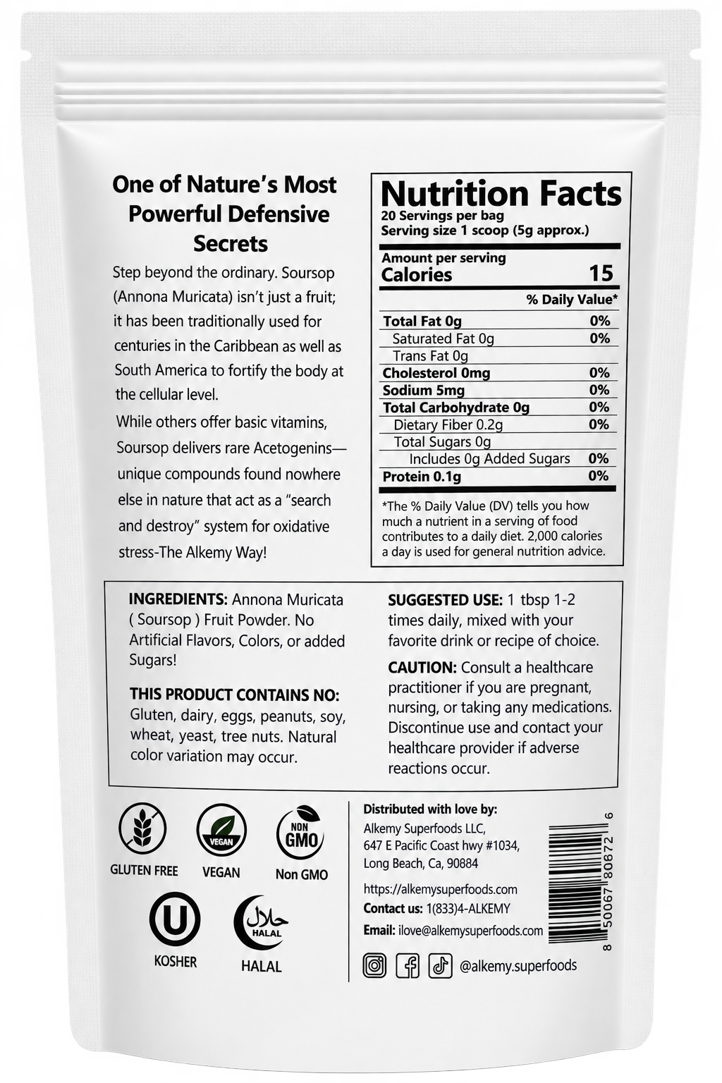 Organic Soursop Powder