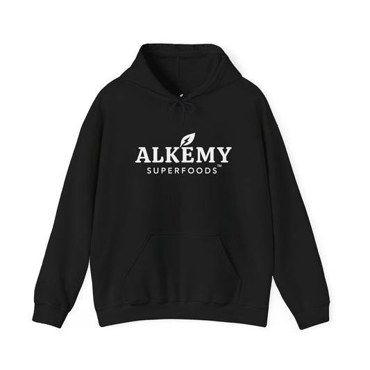 Alkemy Superfoods Logo Hoodie — Minimal Natural Wellness Pullover