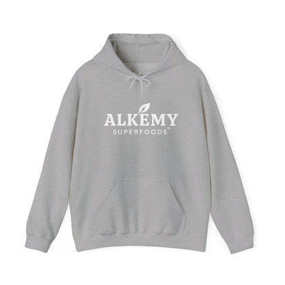 Alkemy Superfoods Logo Hoodie — Minimal Natural Wellness Pullover