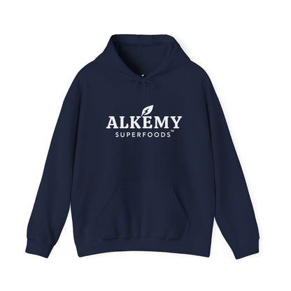 Alkemy Superfoods Logo Hoodie — Minimal Natural Wellness Pullover
