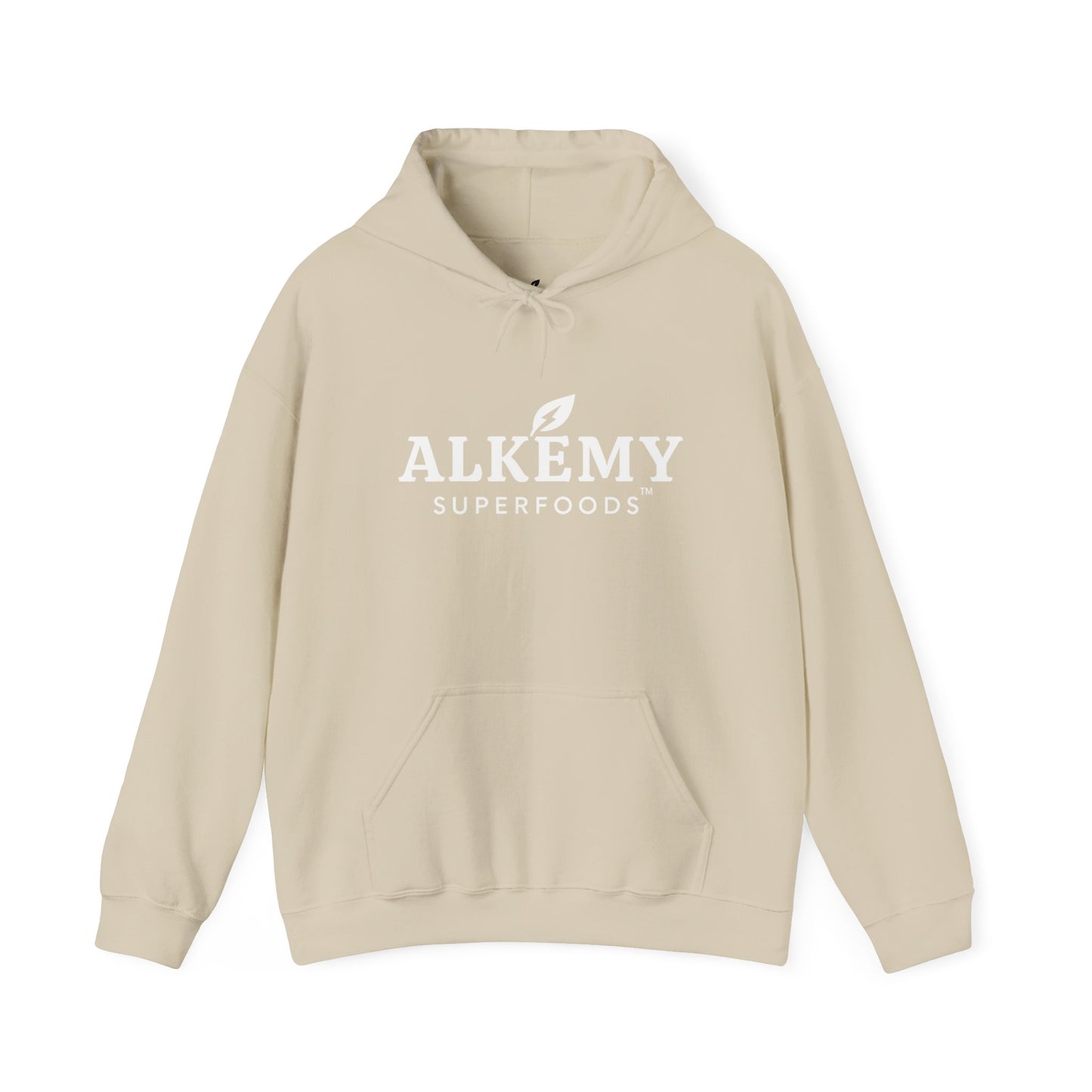 Alkemy Superfoods Logo Hoodie — Minimal Natural Wellness Pullover