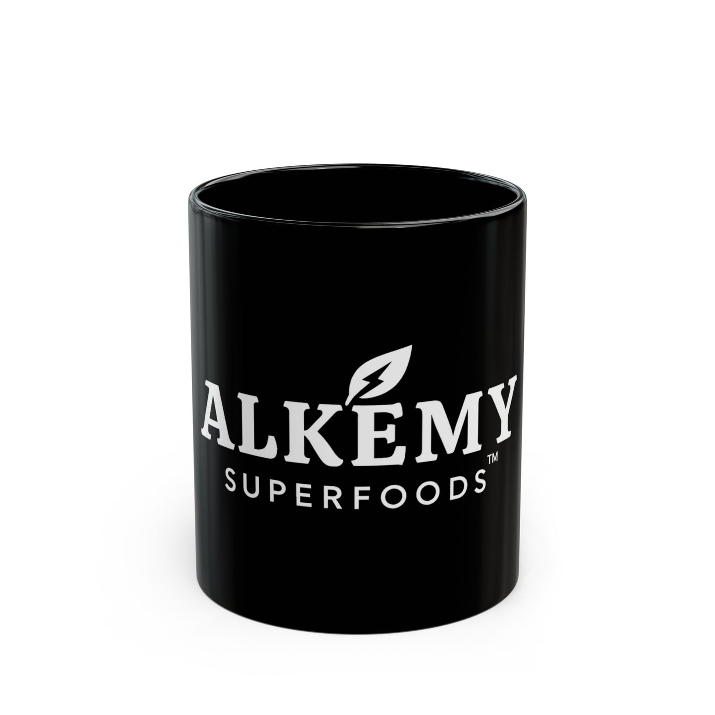 Alkemy Superfoods – Black Ceramic Mug – 11oz & 15oz Cup