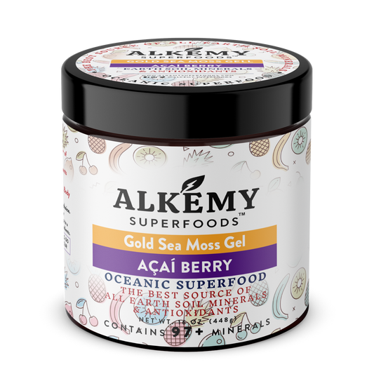 Gold Sea Moss Gel+Açaí Berry