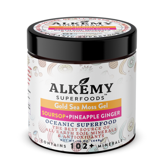 Gold Sea Moss Gel+Soursop Pineapple & Ginger