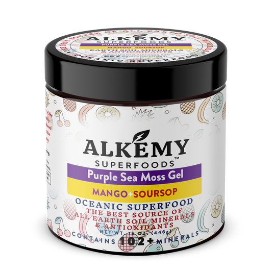 Purple Sea Moss Gel+Mango Soursop