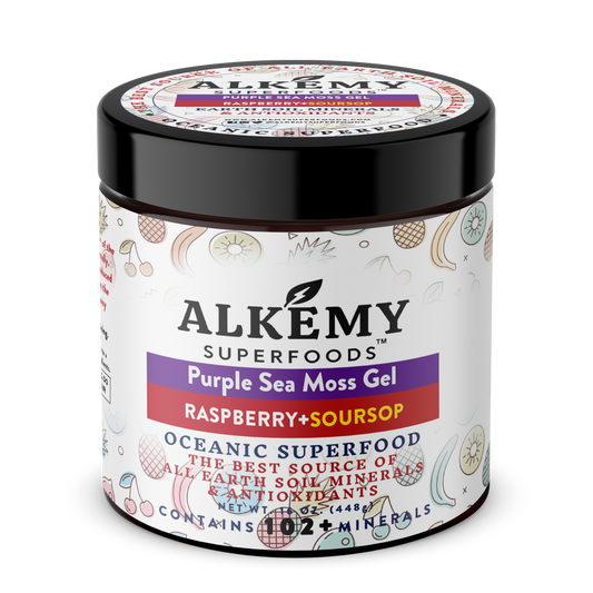 Purple Sea Moss Gel + Raspberry Soursop