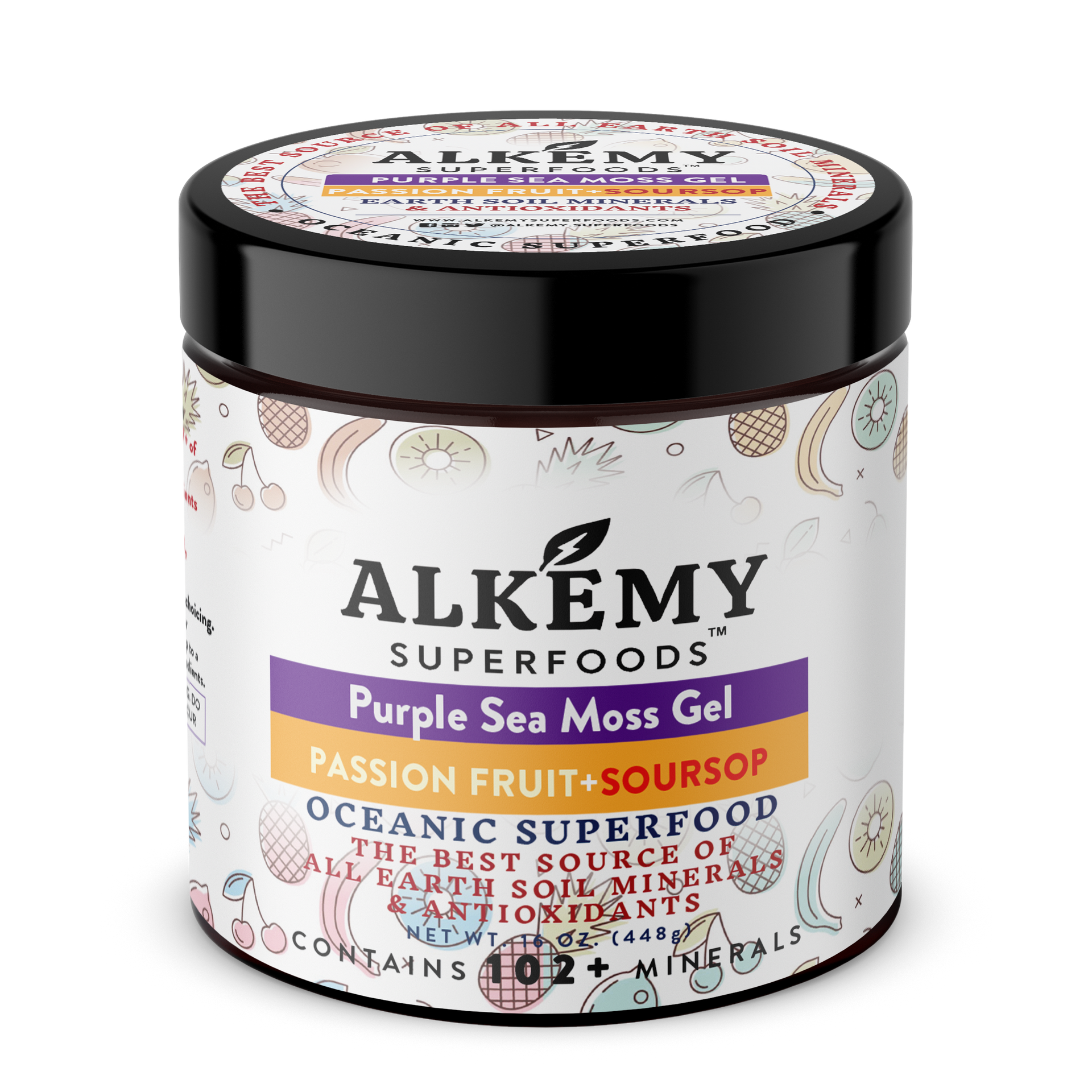 Purple Sea Moss Gel+Passion Fruit & Soursop – Alkemy Superfoods