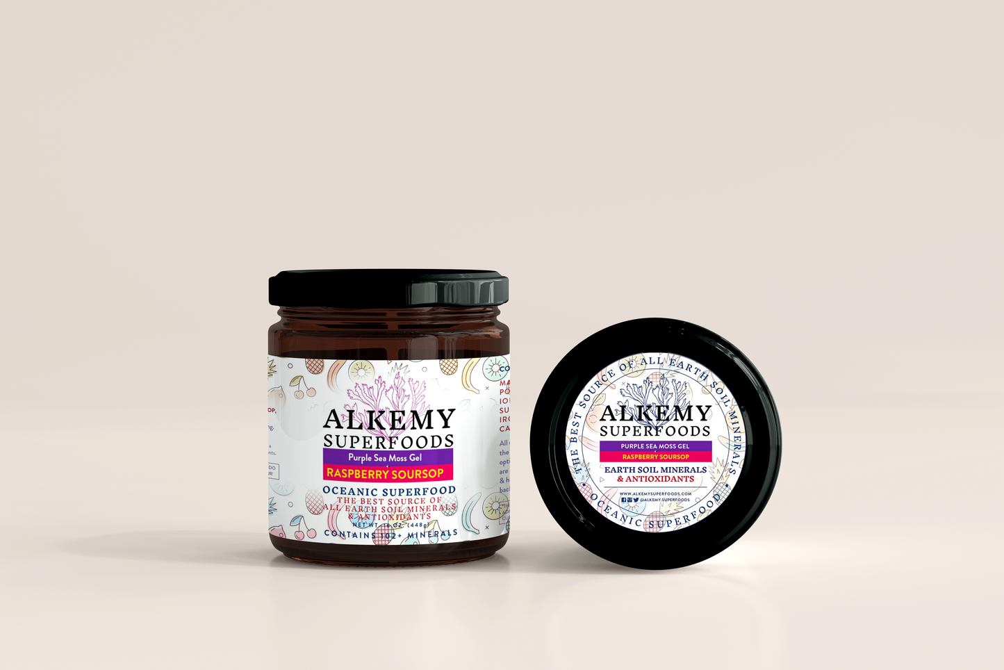 Purple Sea Moss Gel + Raspberry Soursop – Alkemy Superfoods